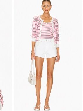 Wanko 2-Piece Metallic Stripe Knit Set – Cardigan & Camisole